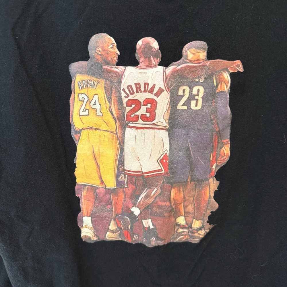 Kobe Bryant Michael Jordan LeBron James Legends Basketball T Shirt